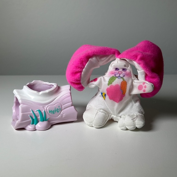 Vintage 1987 Fisher Price Smooshees Critter Cuddlers #7255 Heidi Bunny (B9) - Picture 1 of 14